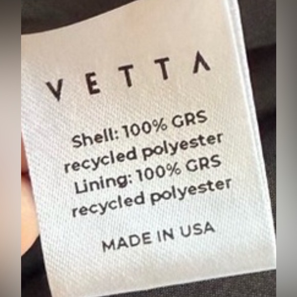 Vetta Convertible Blazer Black Double Breasted Jacket Vest Zip Off Sleeve Office - Picture 17 of 17